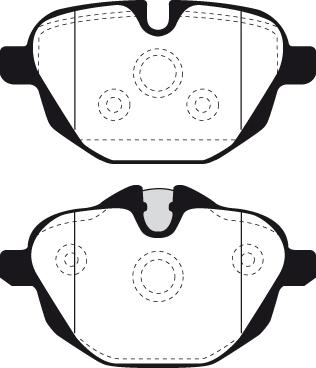 BMW 34212456870 - Brake Pad Set, disc brake www.parts5.com