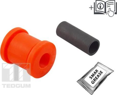 Tedgum 00507676 - Сайлентблок, рычаг подвески колеса www.parts5.com