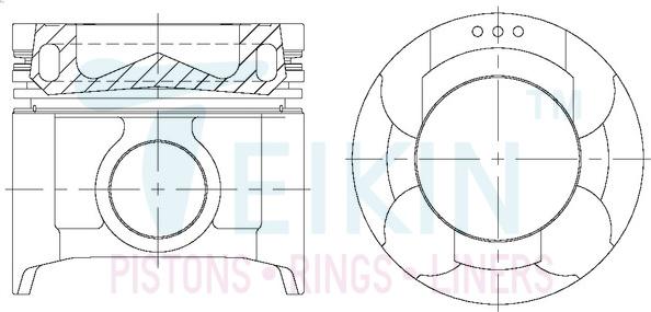 Teikin 44685AG.STD - Piest www.parts5.com