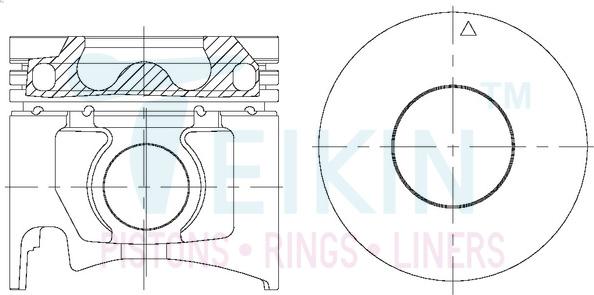 Teikin 43695AGSTD - Piston www.parts5.com