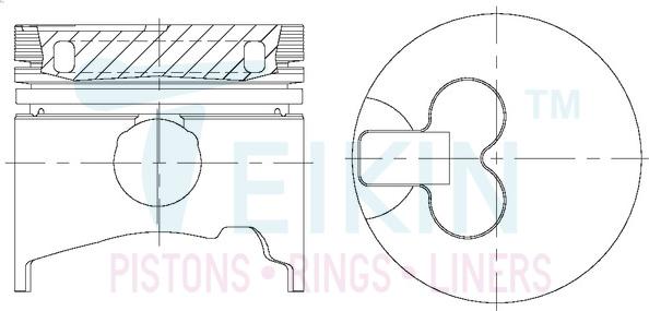 Teikin 43612AG.STD - Piston www.parts5.com