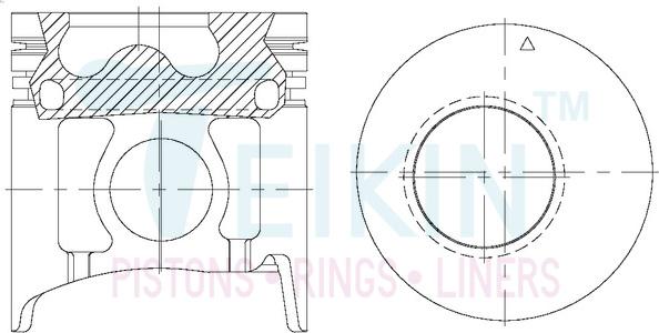 Teikin 43293AG.STD - Pistón www.parts5.com