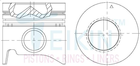 Teikin 43265ASTD - Piston www.parts5.com