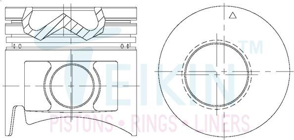 Teikin 43266ASTD - Piston www.parts5.com