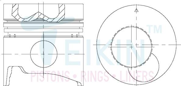 Teikin 43283ASTD - Piston www.parts5.com