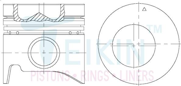 Teikin 43223ASTD - Piston www.parts5.com