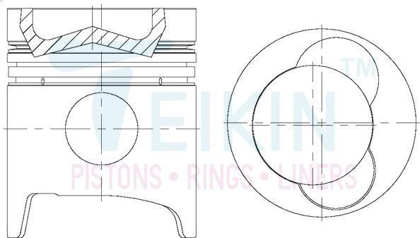 Teikin 43274ASTD - Piston www.parts5.com