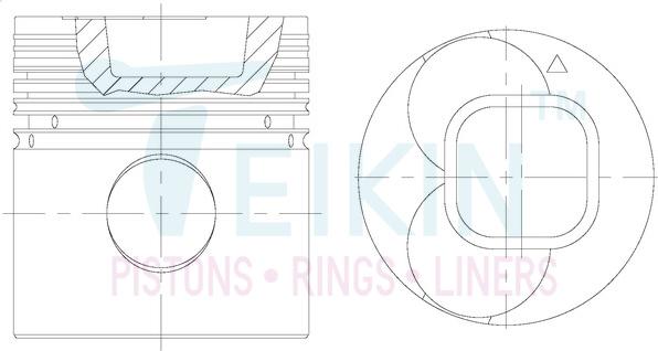 Teikin 39657ASTD - Piston www.parts5.com