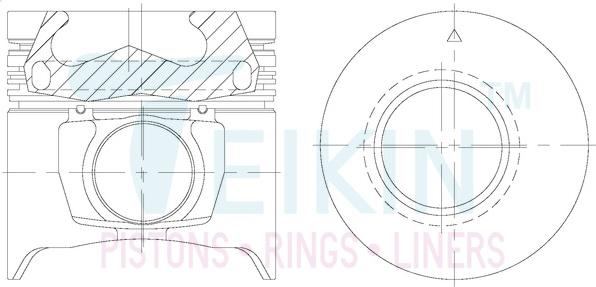 Teikin 39664AGSTD - Piston www.parts5.com