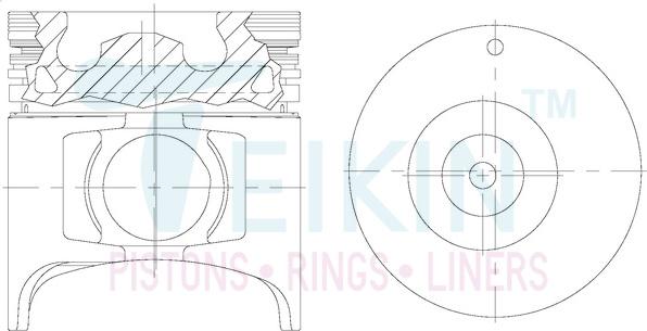 Teikin 39666AGSTD - Piston www.parts5.com