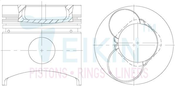 Teikin 36656ASTD - Piston www.parts5.com