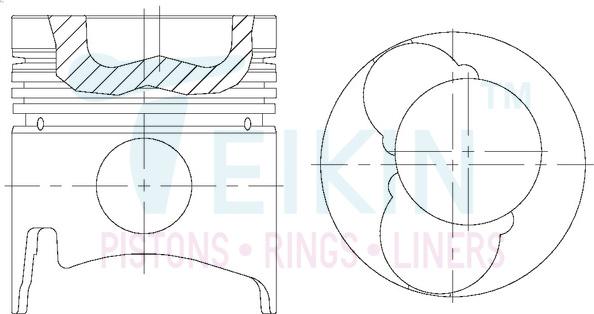 Teikin 36135ASTD - Piston www.parts5.com