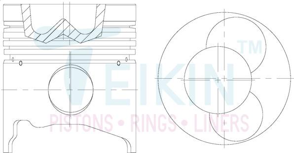 Teikin 36128ASTD - Piston www.parts5.com