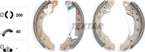 Textar 91044700 - Комплект спирачна челюст www.parts5.com