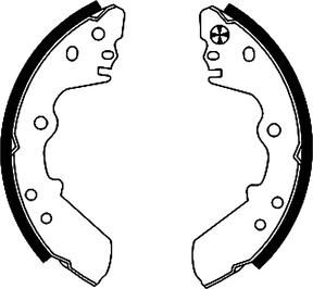 Textar 91045100 - Brake Shoe Set www.parts5.com