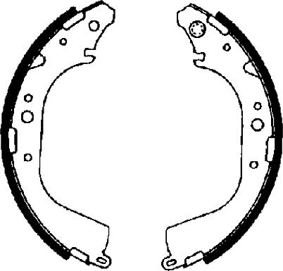 Textar 91041500 - Brake Shoe Set www.parts5.com