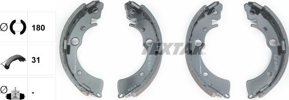 Textar 91048700 - Sada brzdových čelistí www.parts5.com