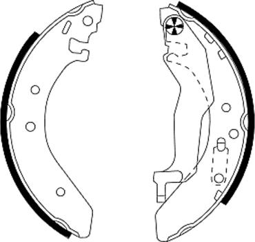 Textar 91043900 - Brake Shoe Set www.parts5.com