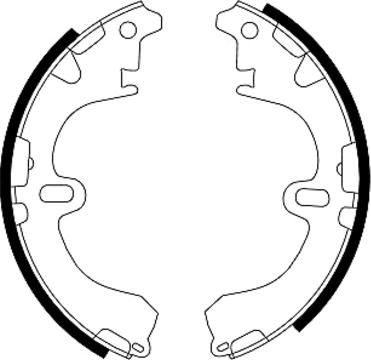 Textar 91043100 - Brake Shoe Set www.parts5.com