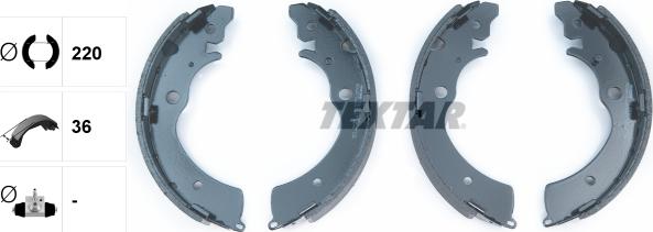 Textar 91042300 - Set saboti frana www.parts5.com