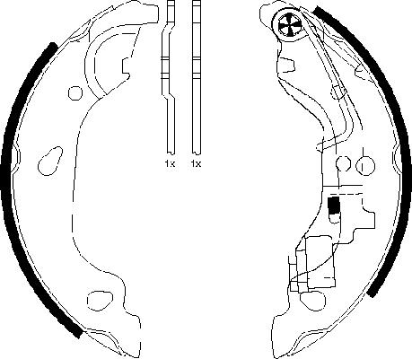 Textar 91054400 - Brake Shoe Set www.parts5.com