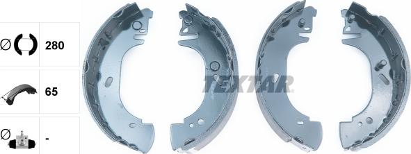 Textar 91054500 - Brake Shoe Set parts5.com