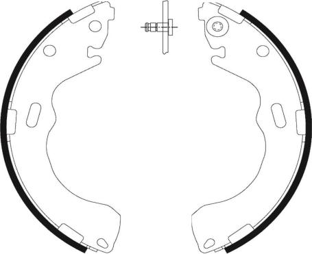 Textar 91055500 - Brake Shoe Set www.parts5.com