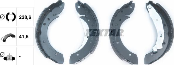 Textar 91053900 - Brake Shoe Set www.parts5.com