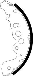 Textar 91057600 - Brake Shoe Set www.parts5.com