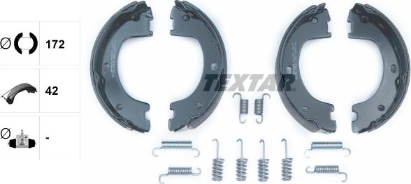 Textar 91069000 - Set saboti frana, frana de mana www.parts5.com