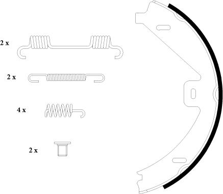 Textar 91069100 - Zestaw szczęk hamulcowych, hamulec postojowy www.parts5.com