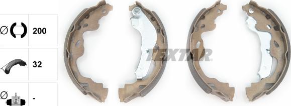 Textar 91064500 - Set saboti frana www.parts5.com