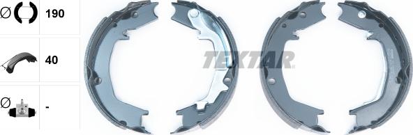 Textar 91066400 - Brake Shoe Set, parking brake www.parts5.com