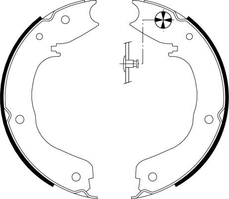 Textar 91066000 - Zestaw szczęk hamulcowych, hamulec postojowy parts5.com