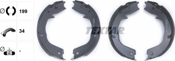 Textar 91066000 - Комплект тормозов, ручник, парковка www.parts5.com