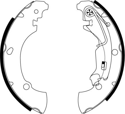 Textar 91061100 - Brake Shoe Set parts5.com