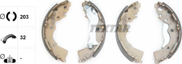 Textar 91068900 - Brake Shoe Set www.parts5.com