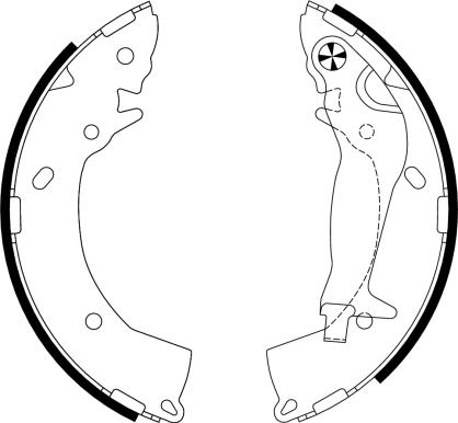 Textar 91063300 - Brake Shoe Set parts5.com