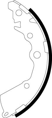 Textar 91083000 - Brake Shoe Set www.parts5.com