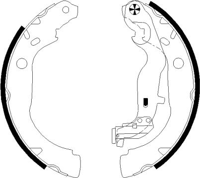 Textar 91082900 - Jeu de mâchoires de frein www.parts5.com