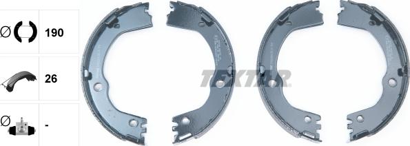 Textar 91082500 - Set saboti frana, frana de mana www.parts5.com