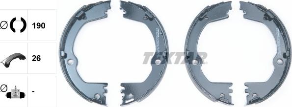 Textar 91082700 - Brake Shoe Set, parking brake www.parts5.com