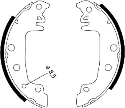 Textar 91029200 - Brake Shoe Set www.parts5.com