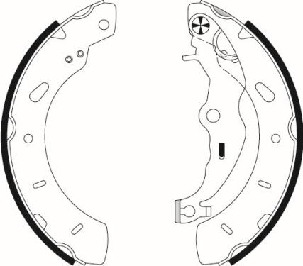 Textar 91079800 - Brake Shoe Set www.parts5.com