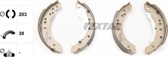 Textar 91071400 - Sada brzdových čeľustí www.parts5.com