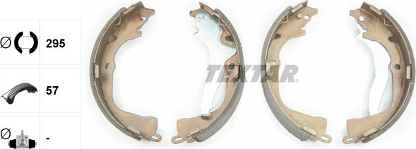 Textar 91078700 - Brake Shoe Set www.parts5.com