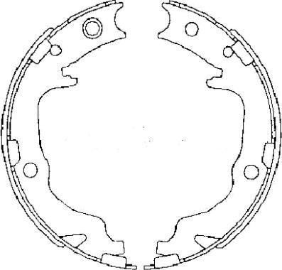 Textar 91073400 - Set saboti frana, frana de mana www.parts5.com