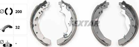 Textar 91072100 - Jarrukenkäsarja www.parts5.com