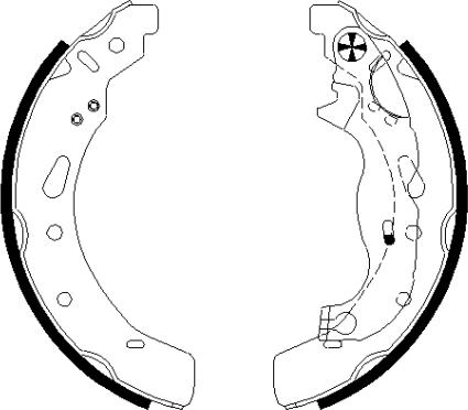 Textar 91072100 - Jeu de mâchoires de frein www.parts5.com