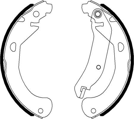 Textar 91077500 - Brake Shoe Set www.parts5.com